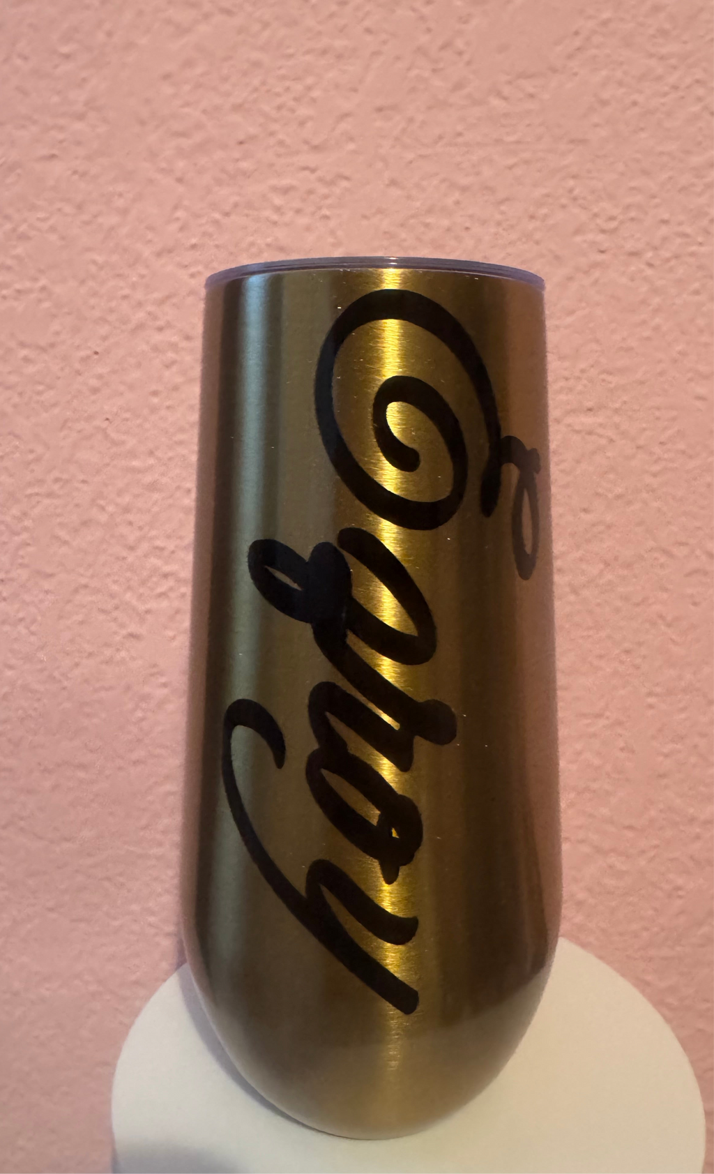 Double Wall Steel Stemless Stainless Champagne Flutes 10oz