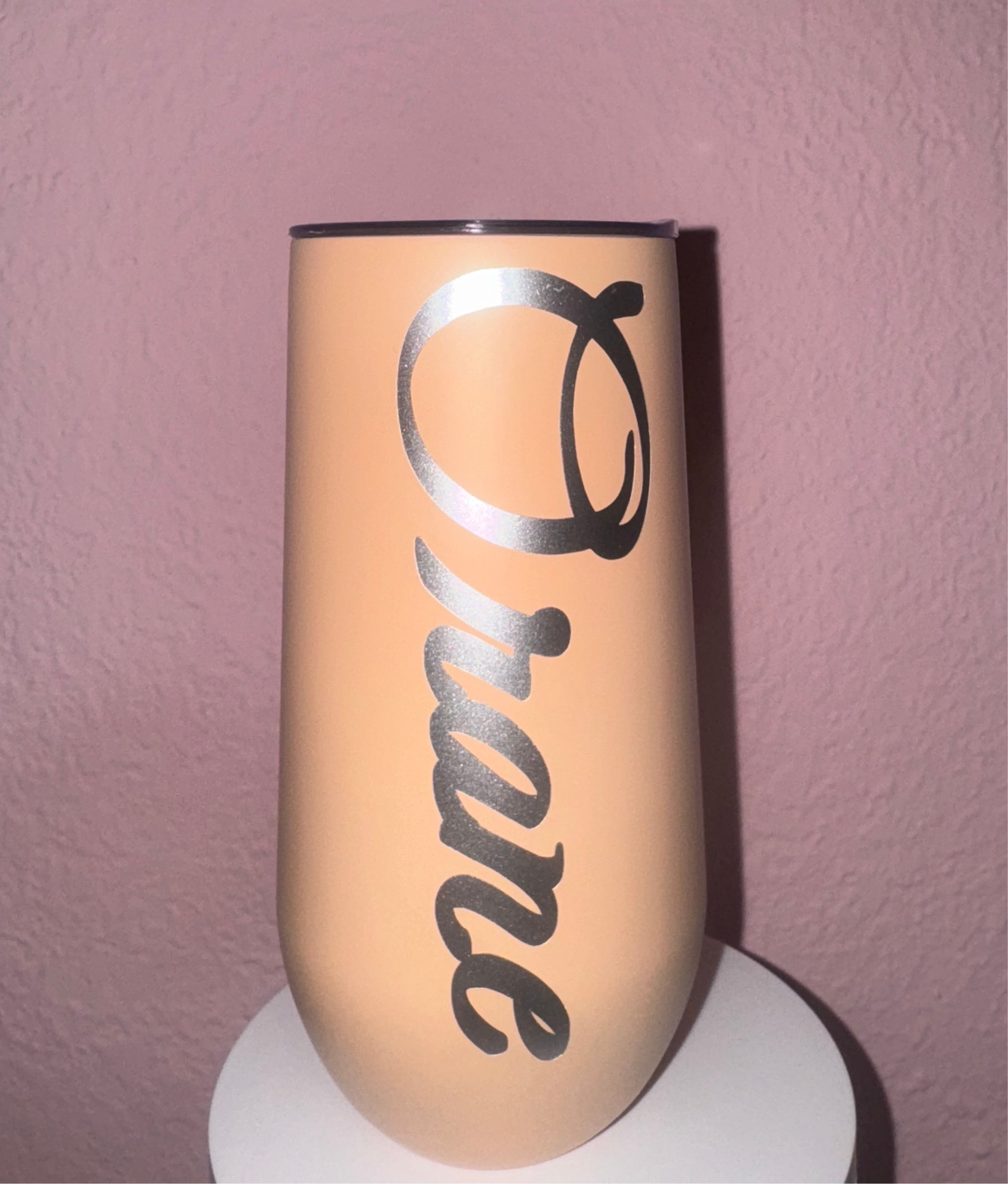 Double Wall Steel Stemless Stainless Champagne Flutes 10oz
