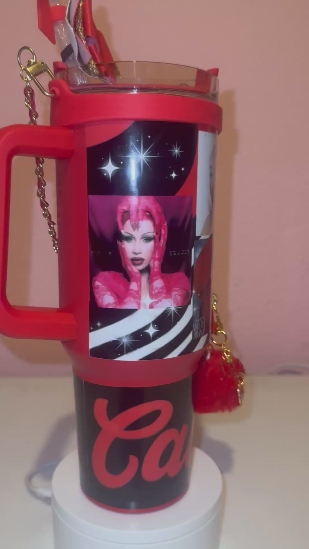 40 oz Tumbler with accessories (Can be personalized & customized)